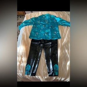 1950s Silk Brocade Chinese Lounge Set Sz M